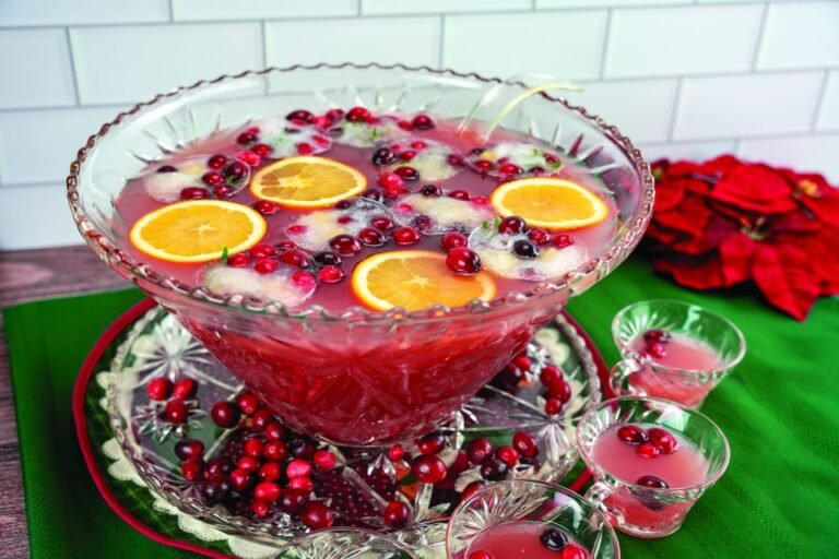 Cranberry Punch for Christmas